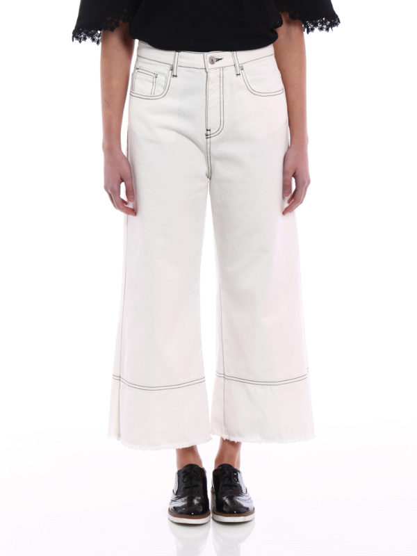 The Best Shops m.s.g.m.: Boyfriend - Jeans in cotone a gamba larga